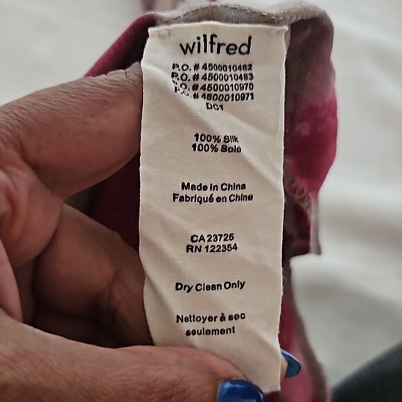 Wilfred Women's Racer Back Silk Top Hot Pink/ Beige XS - Picture 8 of 16